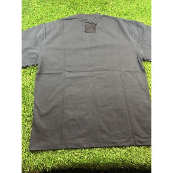 WE11DONE Multi Logo Graphic T-Shirt Black Size L Korea Streetwear Oversized Fit - Picture 6 of 9